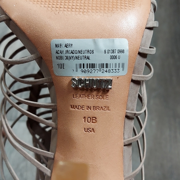 Schultz nude strappy heels style Alene size 10 - Picture 4 of 7